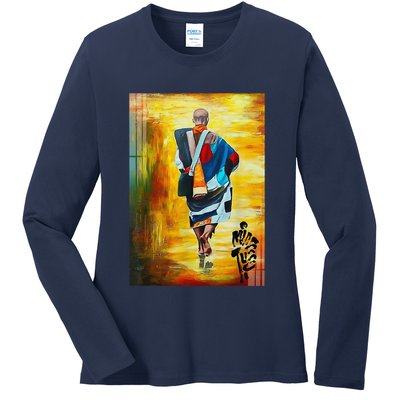 Thich Minh Tue Buddhist Monk Spiritual Journey Vietnam Ladies Long Sleeve Shirt