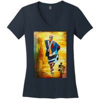 Thich Minh Tue Buddhist Monk Spiritual Journey Vietnam Women's V-Neck T-Shirt