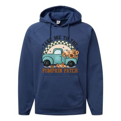 Take Me To The Pumpkin Patch Performance Fleece Hoodie