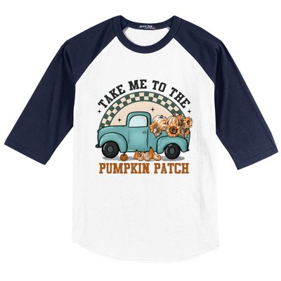 Take Me To The Pumpkin Patch Baseball Sleeve Shirt