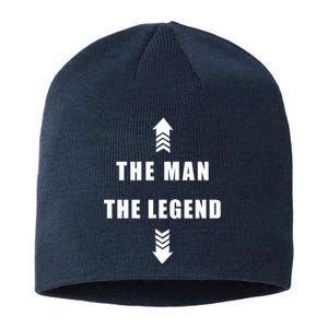 The Man The Legend | Funny Sarcastic Adult Humor Gift Sustainable Beanie