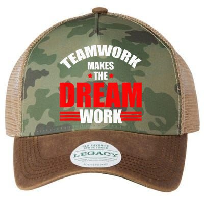 Teamwork Makes The Dream Work Team Crew Building Legacy Tie Dye Trucker Hat
