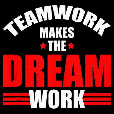 Teamwork Makes The Dream Work Team Crew Building T-Shirt