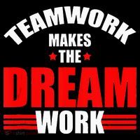 Teamwork Makes The Dream Work Team Crew Building Flatbill Hat