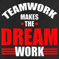 Teamwork Makes The Dream Work Team Crew Building 25L Jumbo Tote