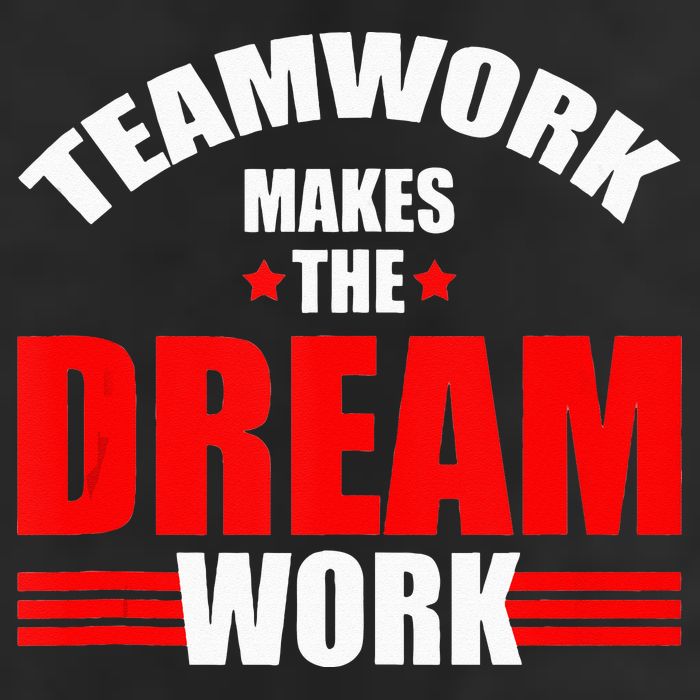 Teamwork Makes The Dream Work Team Crew Building 25L Jumbo Tote