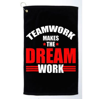 Teamwork Makes The Dream Work Team Crew Building Golf Towel