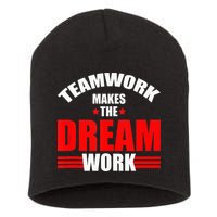 Teamwork Makes The Dream Work Team Crew Building Short Acrylic Beanie