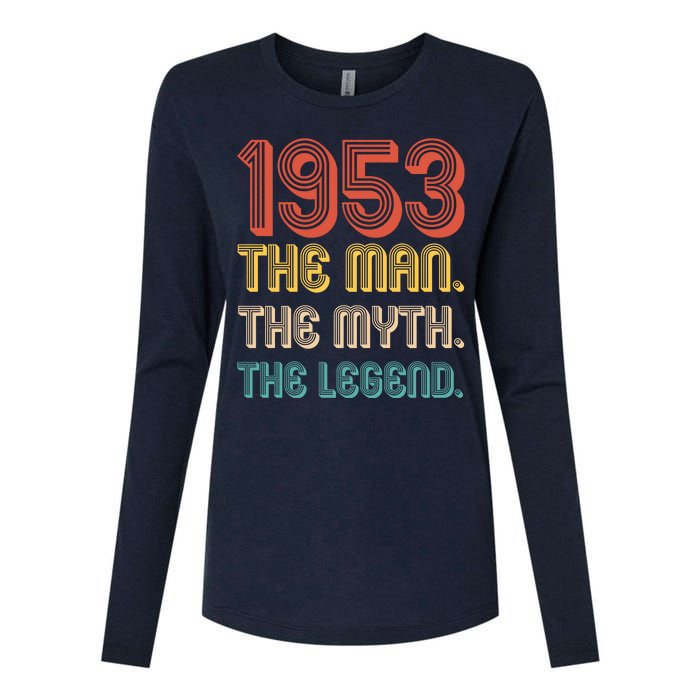 The Man The Myth The Legend 1953 70th Birthday Womens Cotton Relaxed Long Sleeve T-Shirt