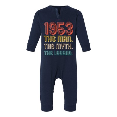 The Man The Myth The Legend 1953 70th Birthday Infant Fleece One Piece