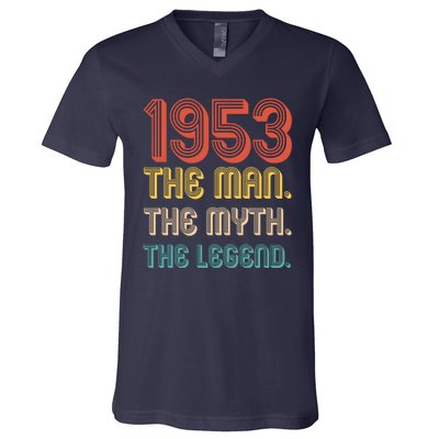 The Man The Myth The Legend 1953 70th Birthday V-Neck T-Shirt