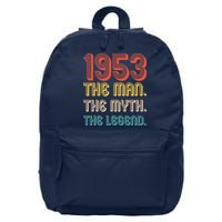 The Man The Myth The Legend 1953 70th Birthday 16 in Basic Backpack