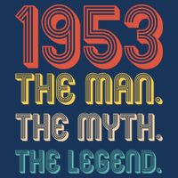 The Man The Myth The Legend 1953 70th Birthday Kids T-Shirt