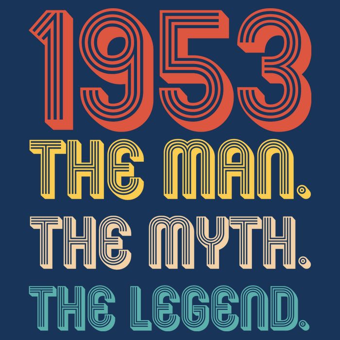 The Man The Myth The Legend 1953 70th Birthday Kids T-Shirt