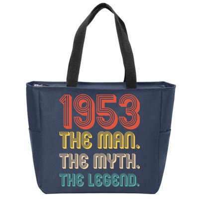 The Man The Myth The Legend 1953 70th Birthday Zip Tote Bag