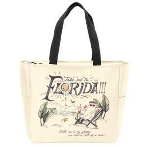 Take Me To The Florida Zip Tote Bag