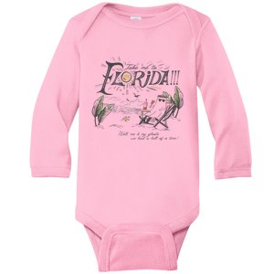 Take Me To The Florida Baby Long Sleeve Bodysuit