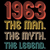 The Man The Myth The Legend 1963 60th Birthday Impact Tech Backpack