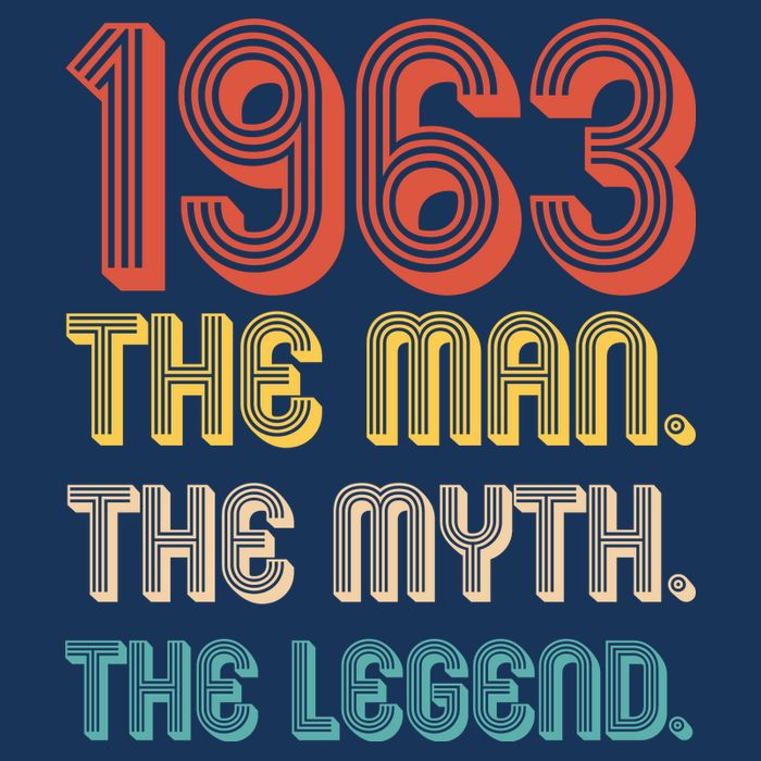 The Man The Myth The Legend 1963 60th Birthday Cool Comfort Performance Bucket Hat
