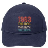 The Man The Myth The Legend 1963 60th Birthday 7-Panel Snapback Hat