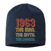 The Man The Myth The Legend 1963 60th Birthday Sustainable Beanie