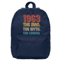The Man The Myth The Legend 1963 60th Birthday 16 in Basic Backpack