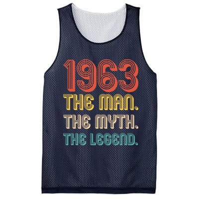 The Man The Myth The Legend 1963 60th Birthday Mesh Reversible Basketball Jersey Tank
