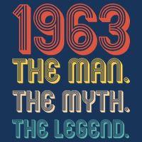 The Man The Myth The Legend 1963 60th Birthday Cooling Performance Long Sleeve Crew