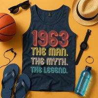 The Man The Myth The Legend 1963 60th Birthday Tank Top