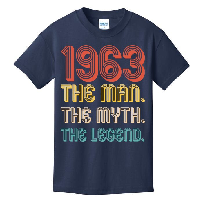 The Man The Myth The Legend 1963 60th Birthday Kids T-Shirt