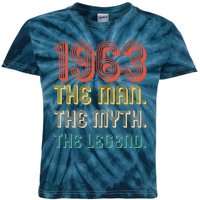 The Man The Myth The Legend 1963 60th Birthday Kids Tie-Dye T-Shirt