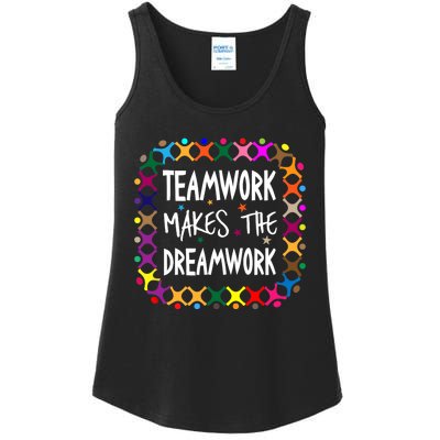 Teamwork Makes The Dreamwork Motivational Sports Quote Team Ladies Essential Tank