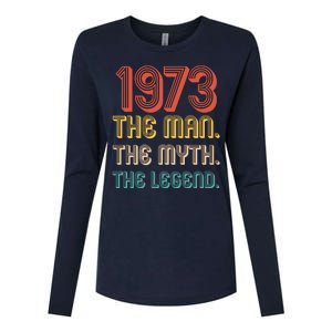 The Man The Myth The Legend 1973 50th Birthday Womens Cotton Relaxed Long Sleeve T-Shirt