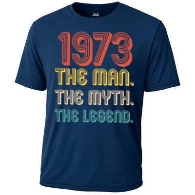 The Man The Myth The Legend 1973 50th Birthday Cooling Performance Crew T-Shirt