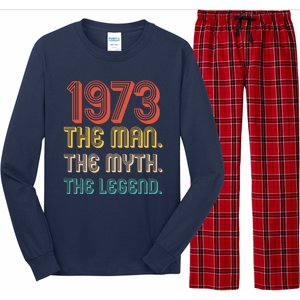 The Man The Myth The Legend 1973 50th Birthday Long Sleeve Pajama Set