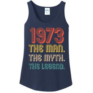 The Man The Myth The Legend 1973 50th Birthday Ladies Essential Tank