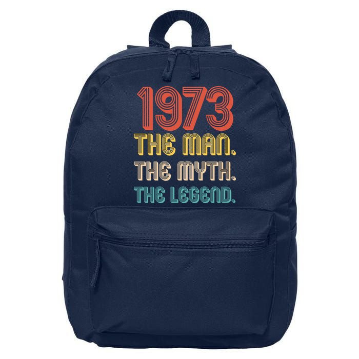 The Man The Myth The Legend 1973 50th Birthday 16 in Basic Backpack