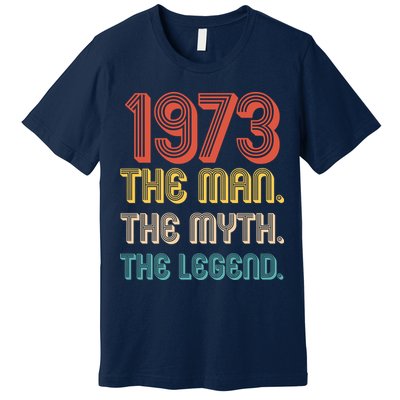 The Man The Myth The Legend 1973 50th Birthday Premium T-Shirt