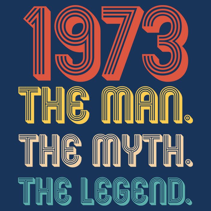 The Man The Myth The Legend 1973 50th Birthday Kids T-Shirt