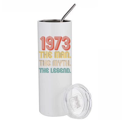 The Man The Myth The Legend 1973 50th Birthday Stainless Steel Tumbler