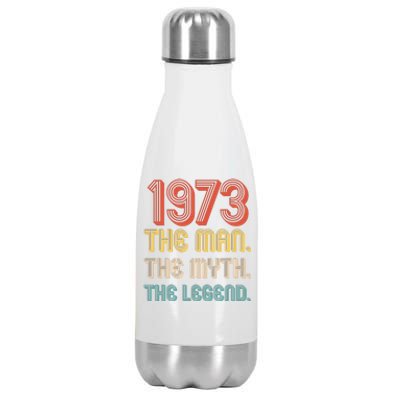 The Man The Myth The Legend 1973 50th Birthday Stainless Steel Insulated Water Bottle