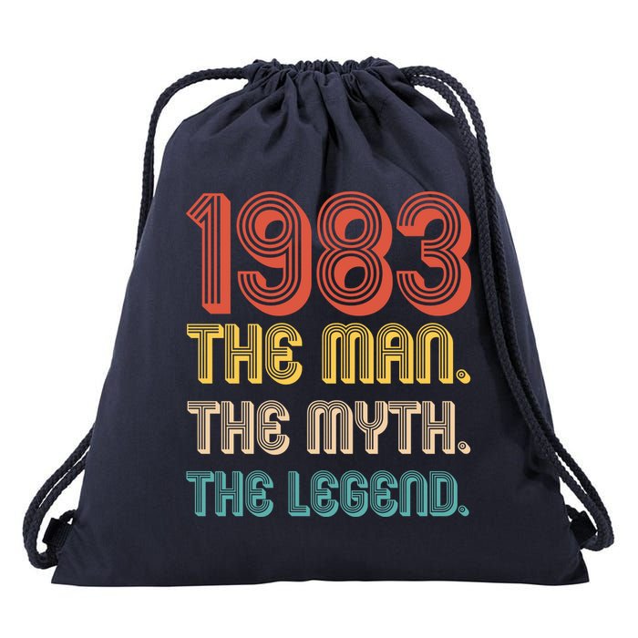 The Man The Myth The Legend 1983 40th Birthday Drawstring Bag