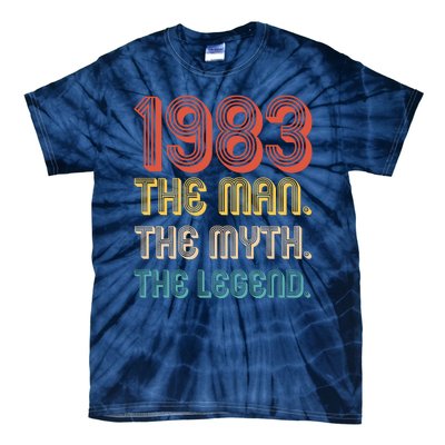 The Man The Myth The Legend 1983 40th Birthday Tie-Dye T-Shirt