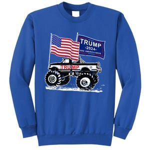 Trump Monster Truck Rally Trump Flag Trump 2024 Great Gift Sweatshirt