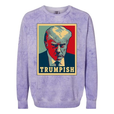 Trumpish Mugshot Vintage Poster Colorblast Crewneck Sweatshirt