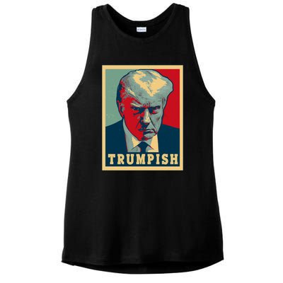 Trumpish Mugshot Vintage Poster Ladies PosiCharge Tri-Blend Wicking Tank