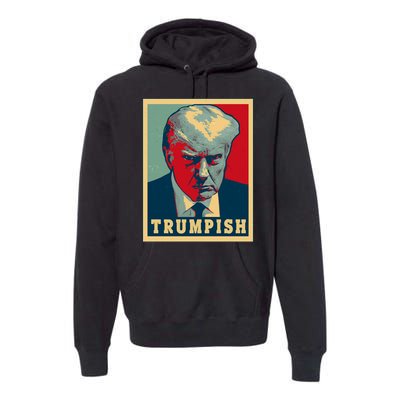 Trumpish Mugshot Vintage Poster Premium Hoodie