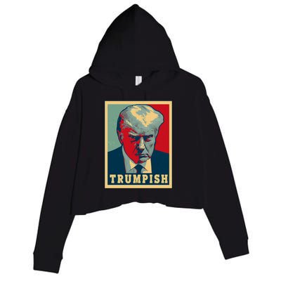 Trumpish Mugshot Vintage Poster Crop Fleece Hoodie