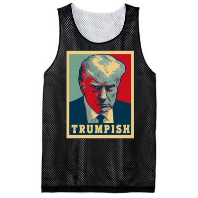 Trumpish Mugshot Vintage Poster Mesh Reversible Basketball Jersey Tank