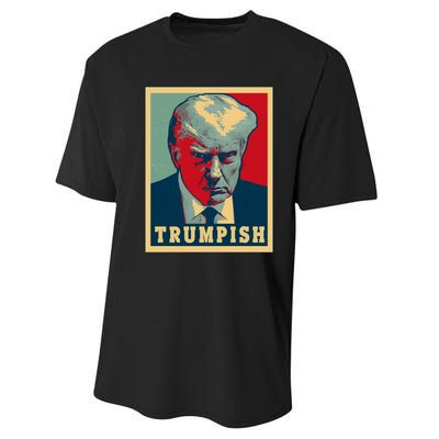 Trumpish Mugshot Vintage Poster Performance Sprint T-Shirt